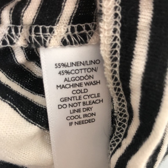 LOU & GREY HORIZONTAL STRIPED SLEEVELESS DRESS SIZE XS - Picture 4 of 4